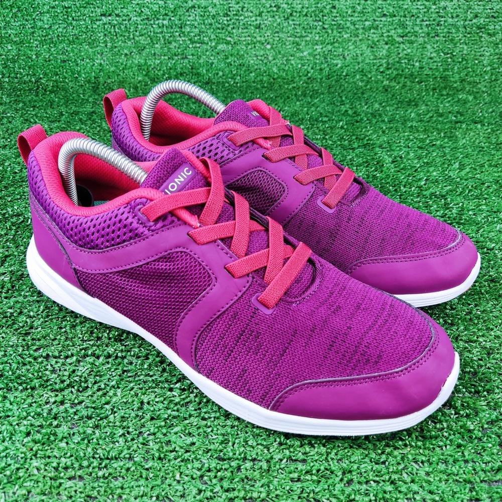 Vionic Sneakers Womens 9.5 Purple Malta Active Walking Shoes Orthotic Support